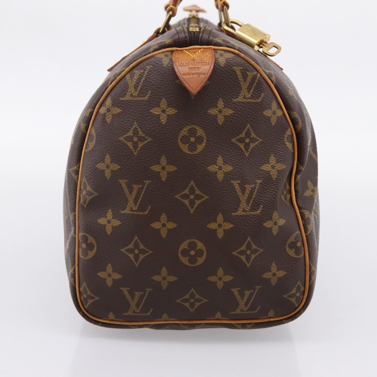 LOUIS VUITTON Monogram Speedy 30 Hand Bag M41526 LV Auth 203902A