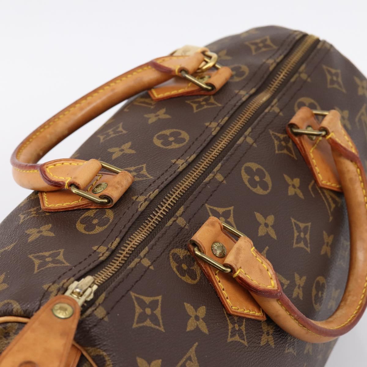 LOUIS VUITTON Monogram Speedy 30 Hand Bag M41526 LV Auth 203902A