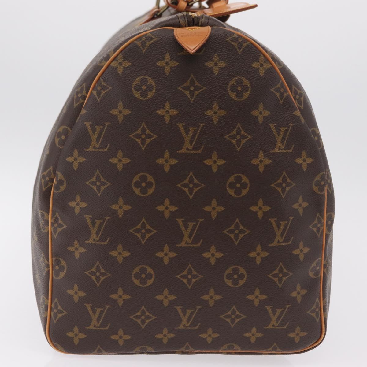 LOUIS VUITTON Monogram Keepall 55 Boston Bag M41424 LV Auth 203905V