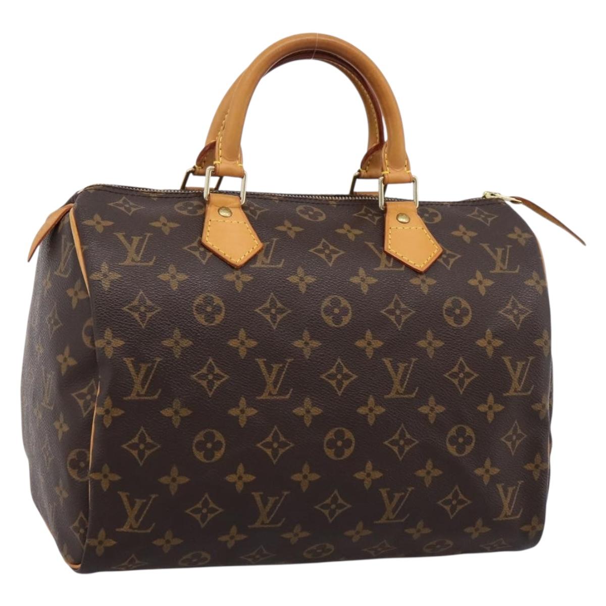 LOUIS VUITTON Monogram Speedy 30 Hand Bag M41526 LV Auth 203906SAV