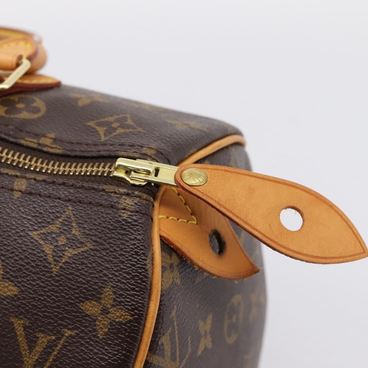 LOUIS VUITTON Monogram Speedy 30 Hand Bag M41526 LV Auth 203906SAV