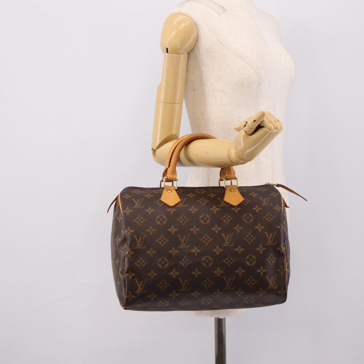 LOUIS VUITTON Monogram Speedy 30 Hand Bag M41526 LV Auth 203906SAV