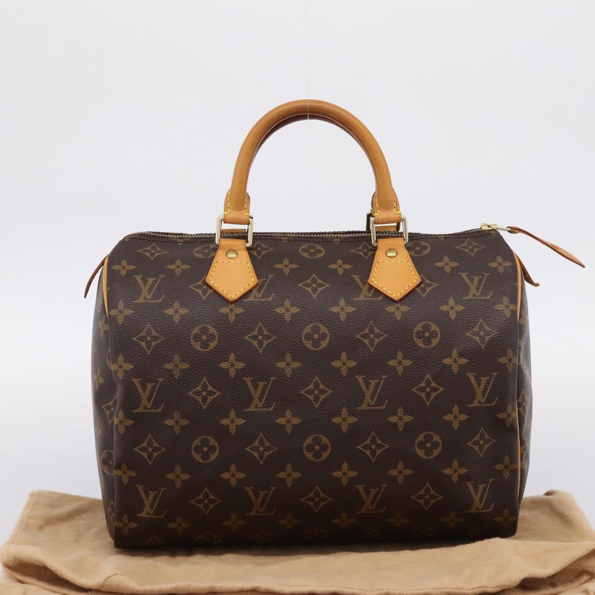 LOUIS VUITTON Monogram Speedy 30 Hand Bag M41526 LV Auth 203906SAV