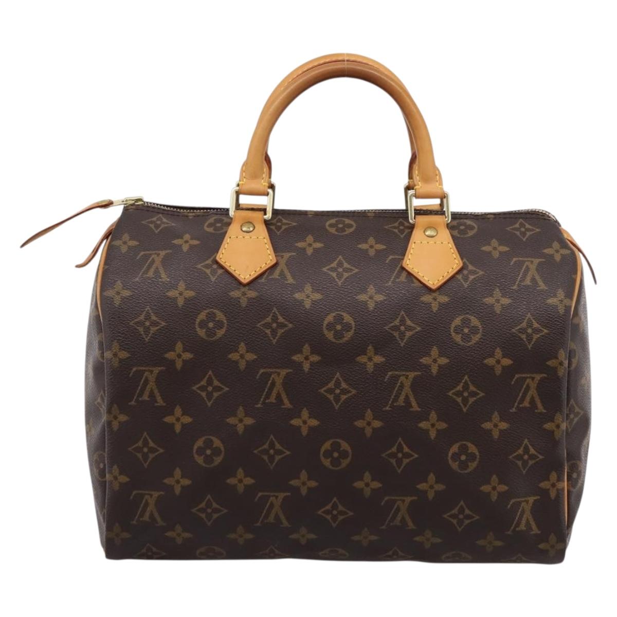 LOUIS VUITTON Monogram Speedy 30 Hand Bag M41526 LV Auth 203906SAV