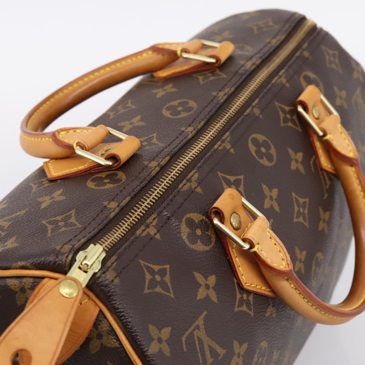 LOUIS VUITTON Monogram Speedy 30 Hand Bag M41526 LV Auth 203906SAV