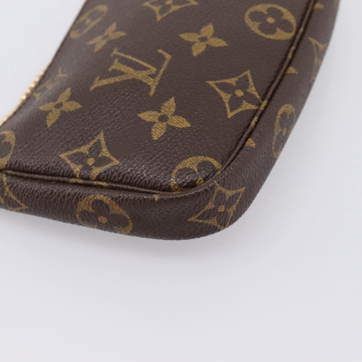 LOUIS VUITTON Monogram Mini Pochette Accessoires Pouch N41667 LV Auth 203908V