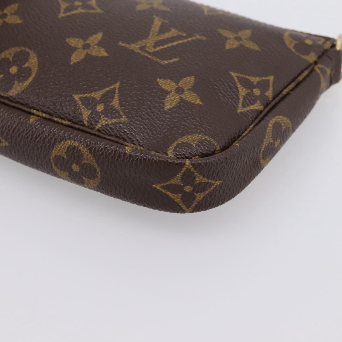 LOUIS VUITTON Monogram Mini Pochette Accessoires Pouch N41667 LV Auth 203908V