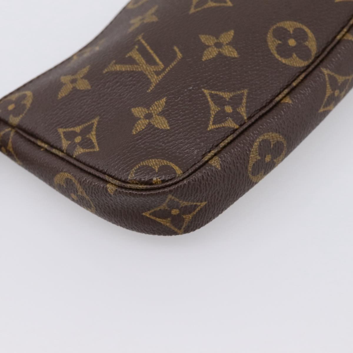 LOUIS VUITTON Monogram Mini Pochette Accessoires Pouch N41667 LV Auth 203908V