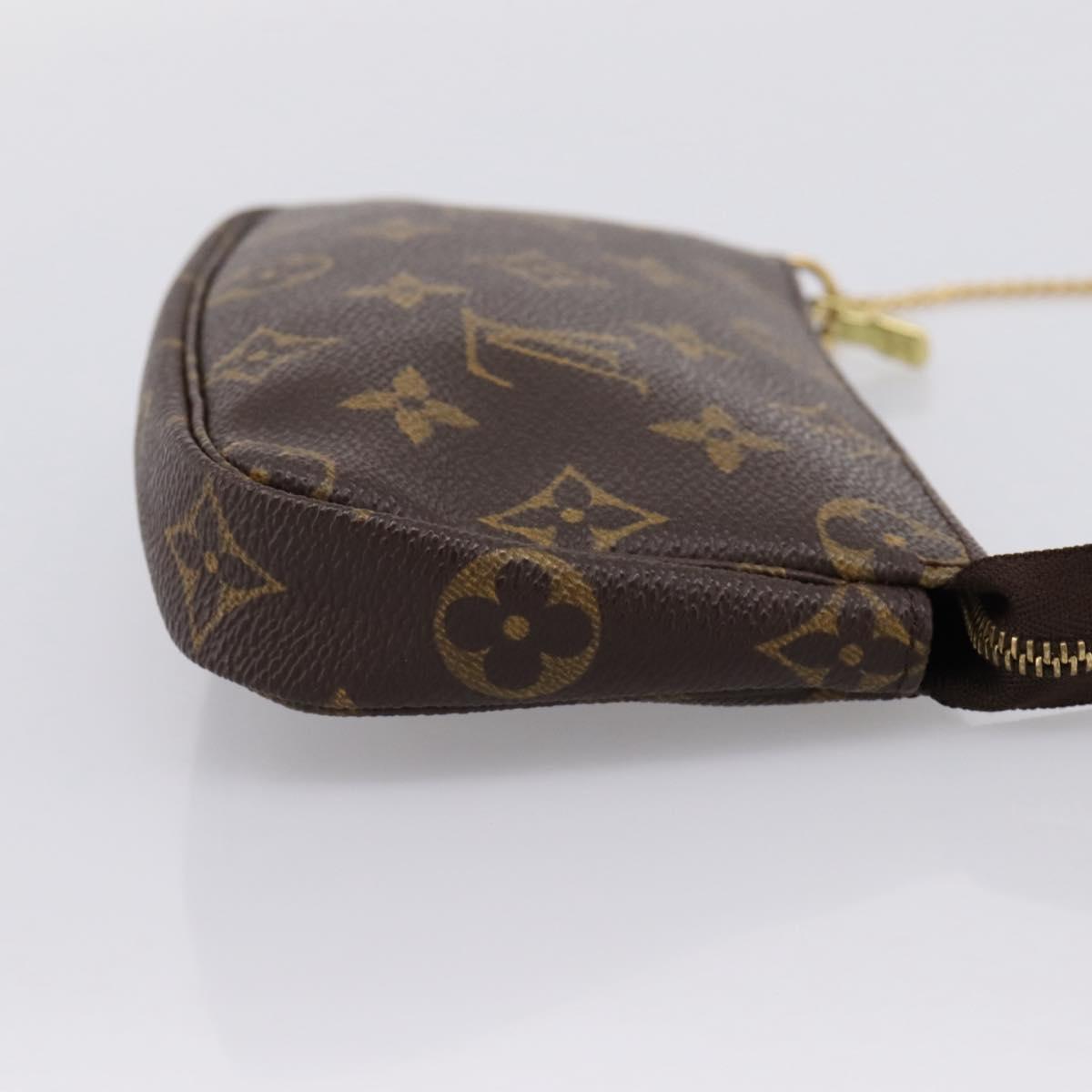 LOUIS VUITTON Monogram Mini Pochette Accessoires Pouch N41667 LV Auth 203908V