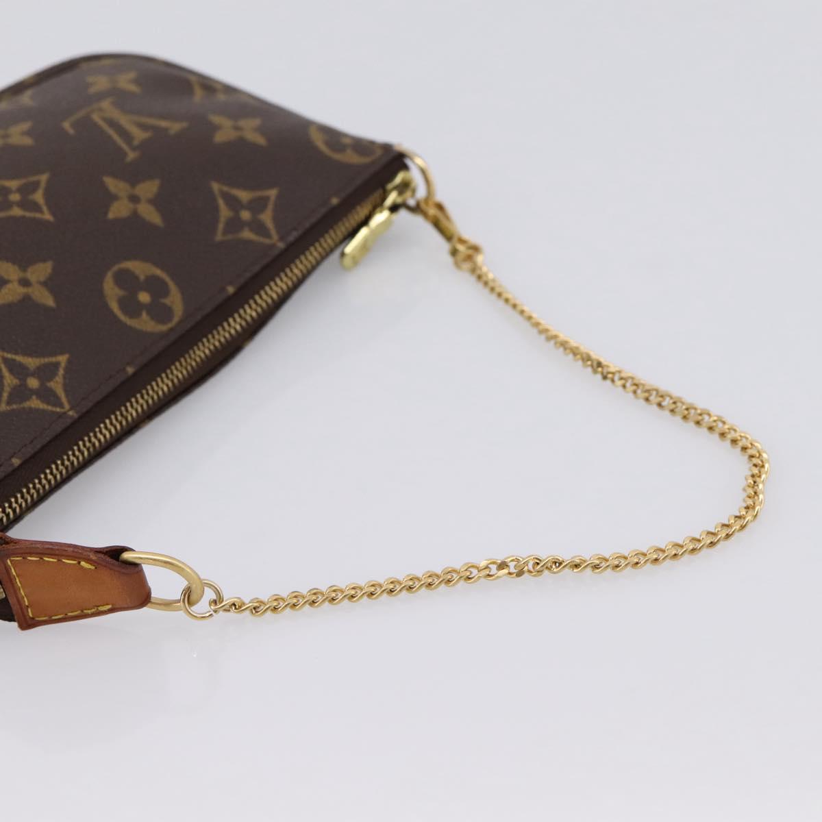 LOUIS VUITTON Monogram Mini Pochette Accessoires Pouch N41667 LV Auth 203908V