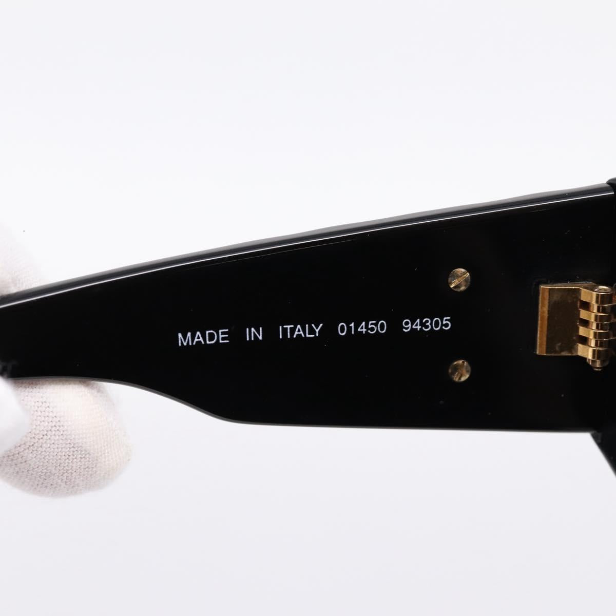 CHANEL Matelasse Sunglasses plastic Black CC Auth 203910