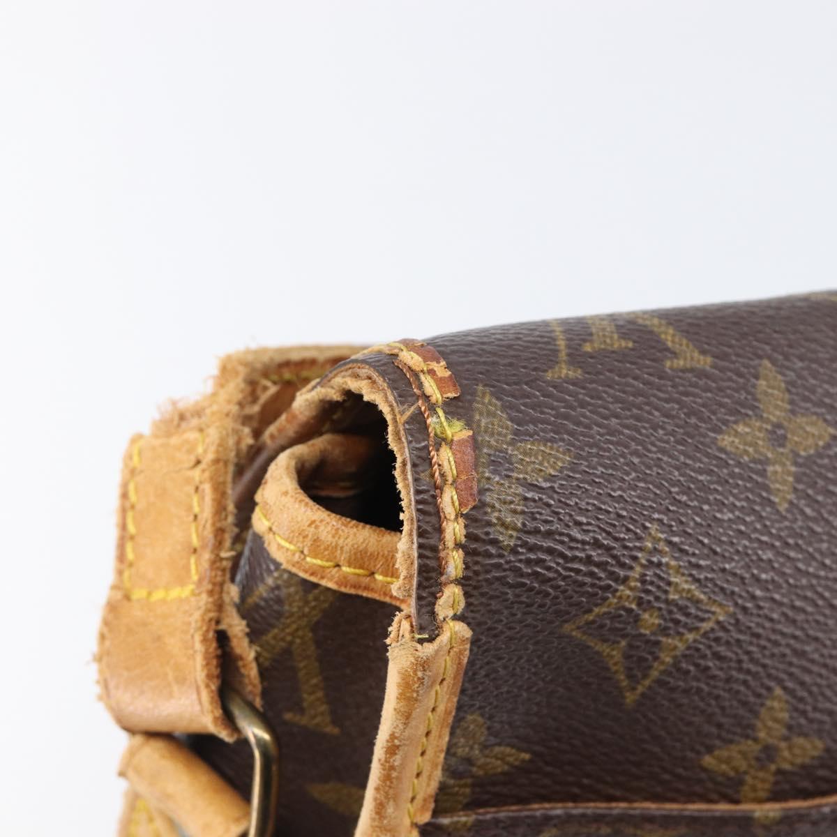 LOUIS VUITTON Monogram Gibeciere MM Shoulder Bag M42247 LV Auth 203922
