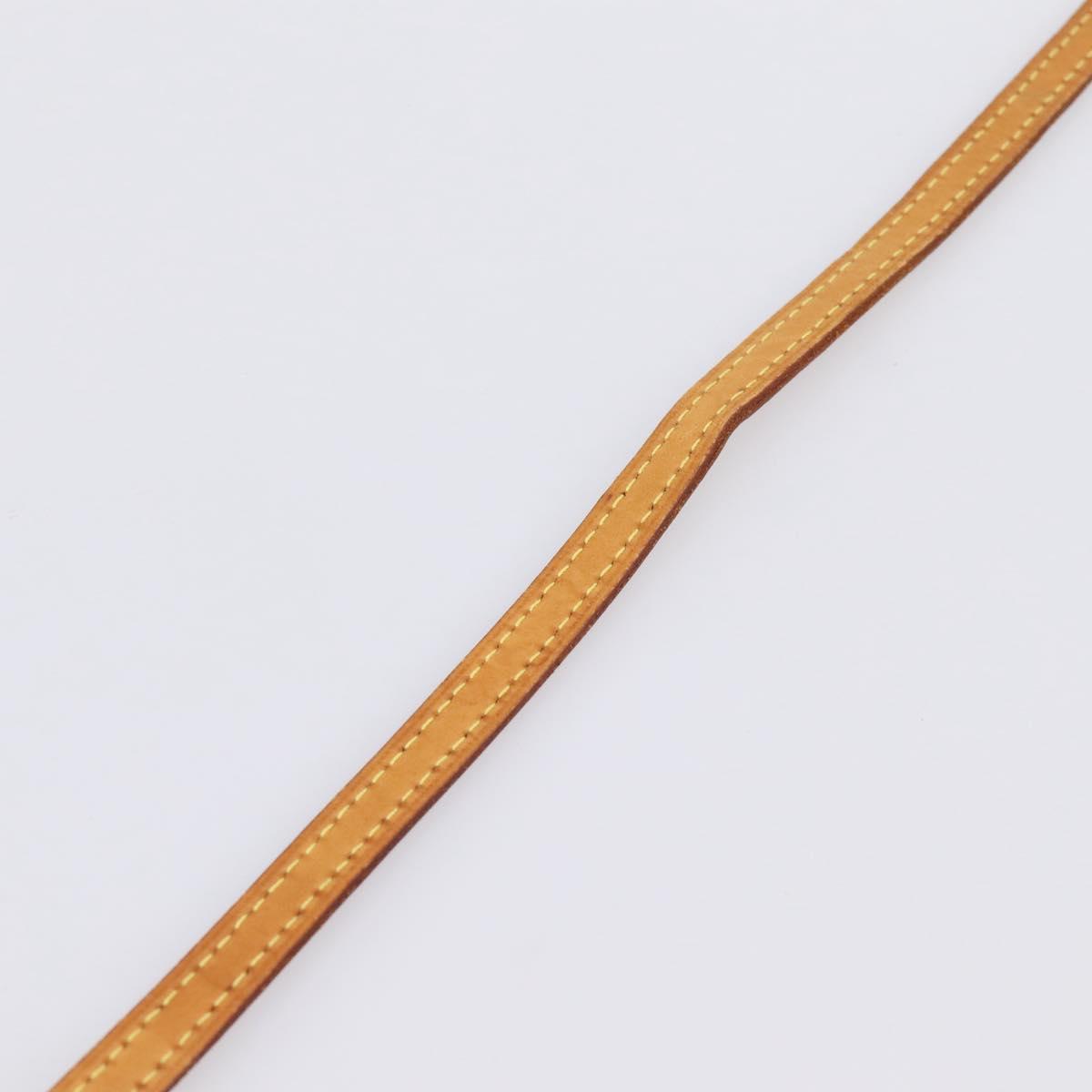 LOUIS VUITTON Nume leather Shoulder Strap Leather 50.4"" Beige LV Auth 204021V