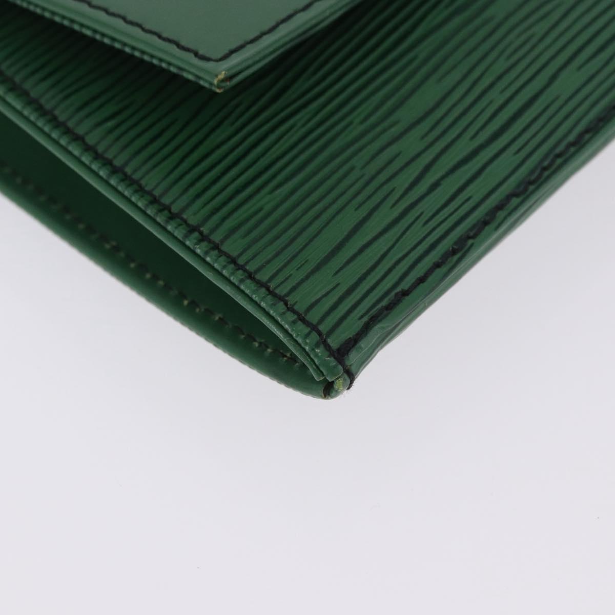 LOUIS VUITTON Epi Jena Clutch Bag Green M52724 LV Auth 204030