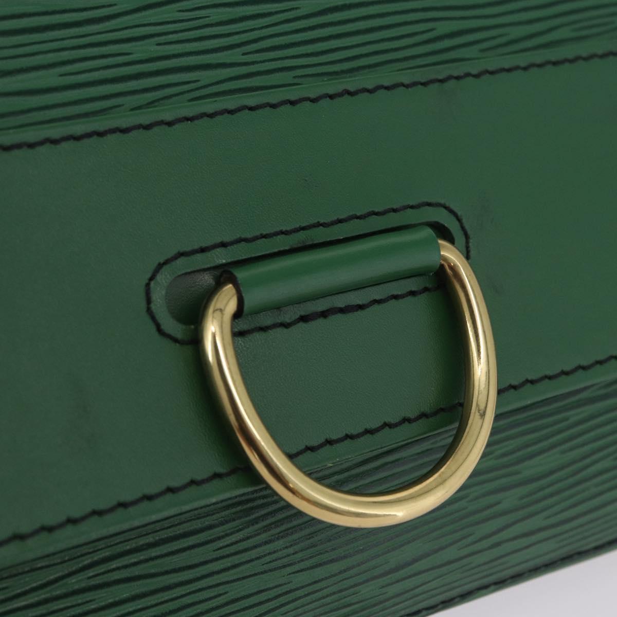 LOUIS VUITTON Epi Jena Clutch Bag Green M52724 LV Auth 204030