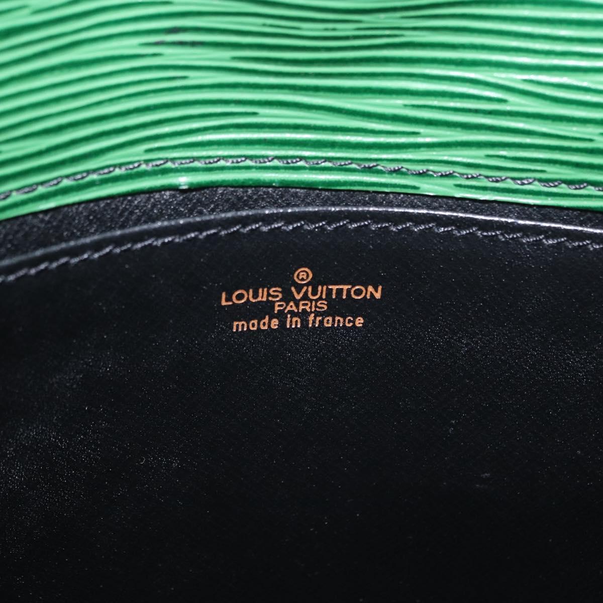 LOUIS VUITTON Epi Jena Clutch Bag Green M52724 LV Auth 204030