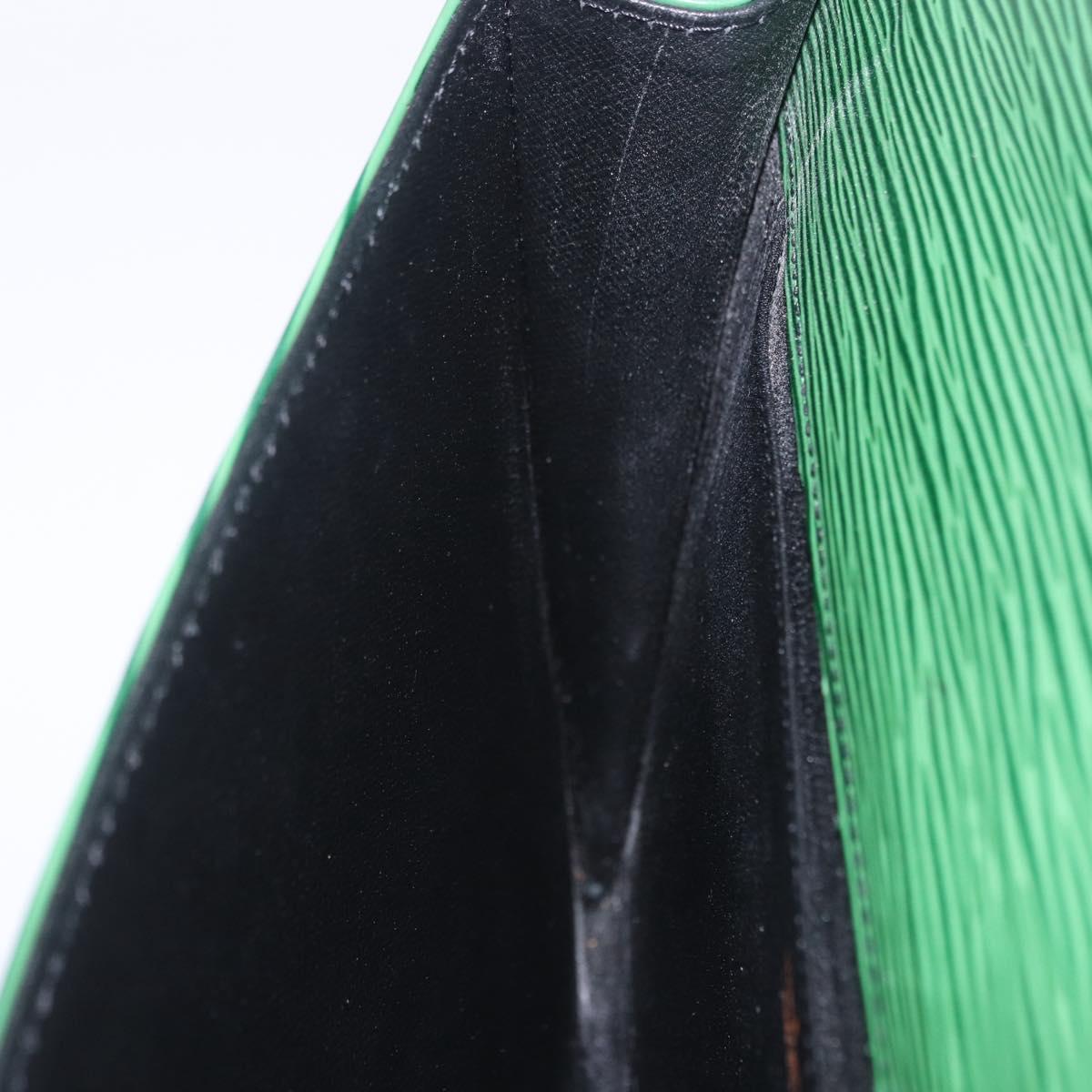 LOUIS VUITTON Epi Jena Clutch Bag Green M52724 LV Auth 204030