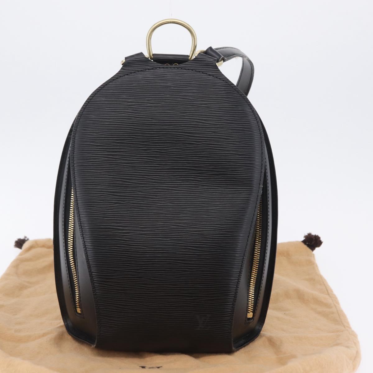 LOUIS VUITTON Epi Mabillon Backpack Black M52232 LV Auth 204031A