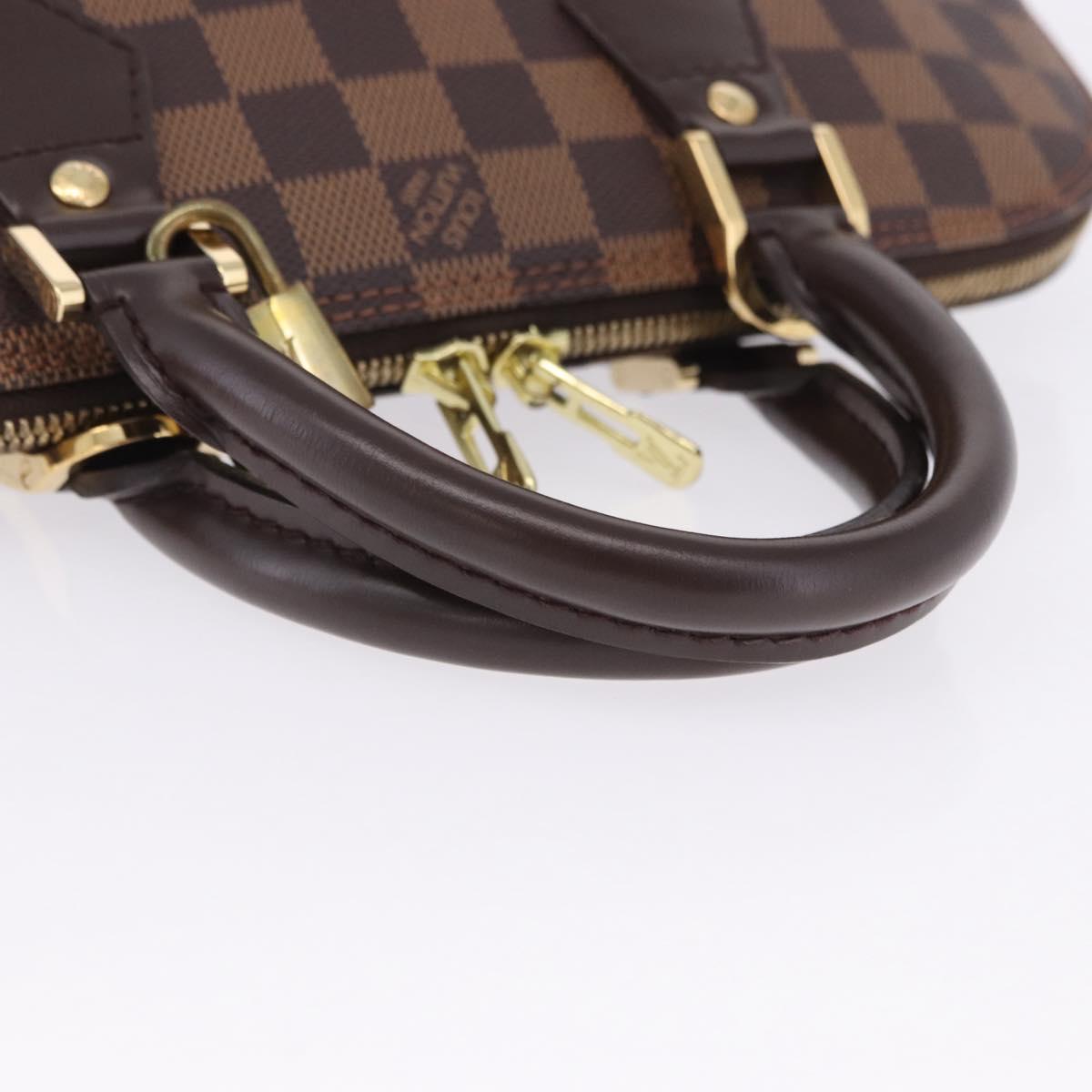 LOUIS VUITTON Damier Ebene Alma PM Hand Bag N53151 LV Auth 204034V
