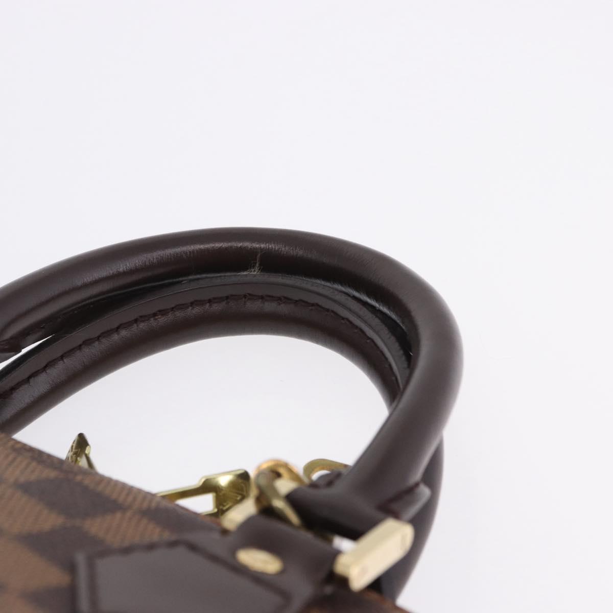 LOUIS VUITTON Damier Ebene Alma PM Hand Bag N53151 LV Auth 204034V