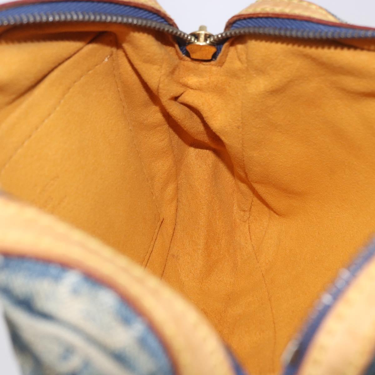 LOUIS VUITTON Monogram Denim Bum Bag Body Bag Blue M95347 LV Auth 204036A