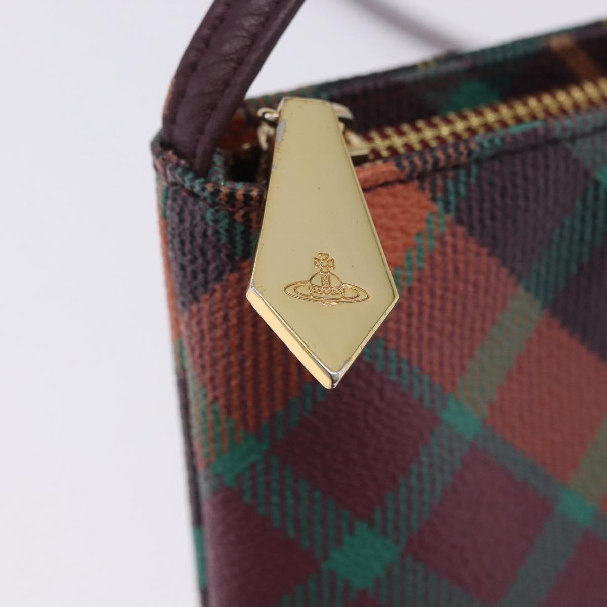 Vivienne Westwood Shoulder Bag PVC Leather Multicolor Gold Auth 204037A