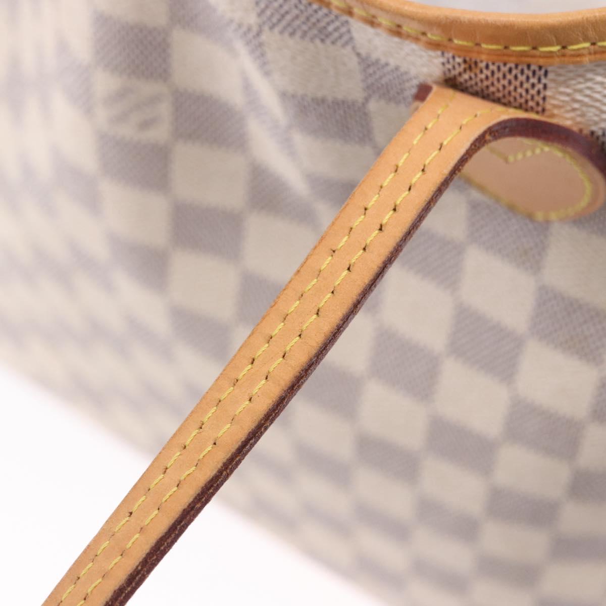 LOUIS VUITTON Damier Azur Neverfull MM Tote Bag N41605 LV Auth 204040A