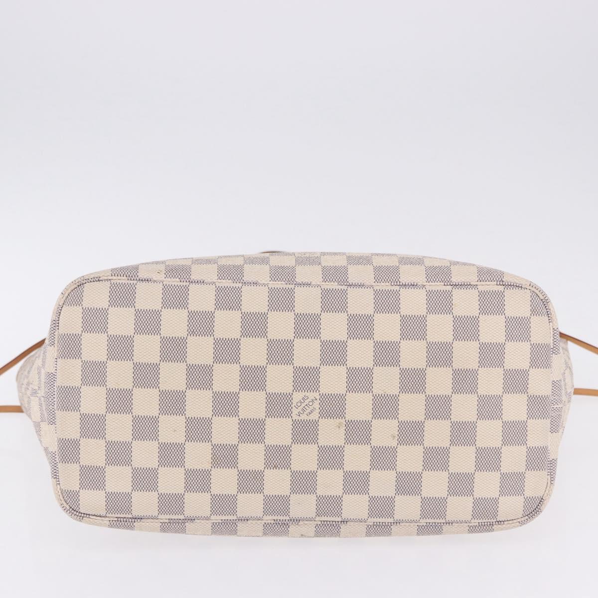 LOUIS VUITTON Damier Azur Neverfull MM Tote Bag N41605 LV Auth 204040A