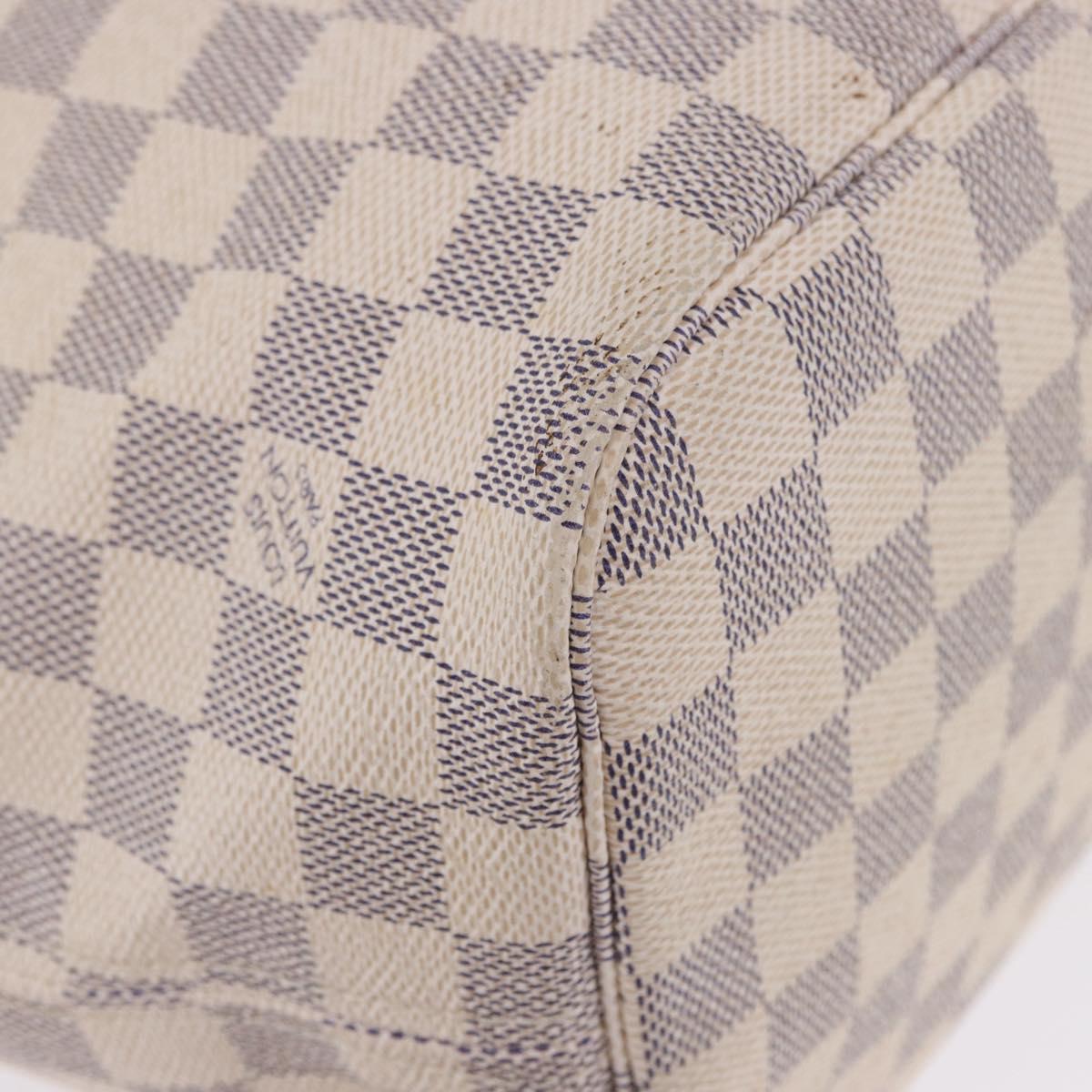 LOUIS VUITTON Damier Azur Neverfull MM Tote Bag N41605 LV Auth 204040A