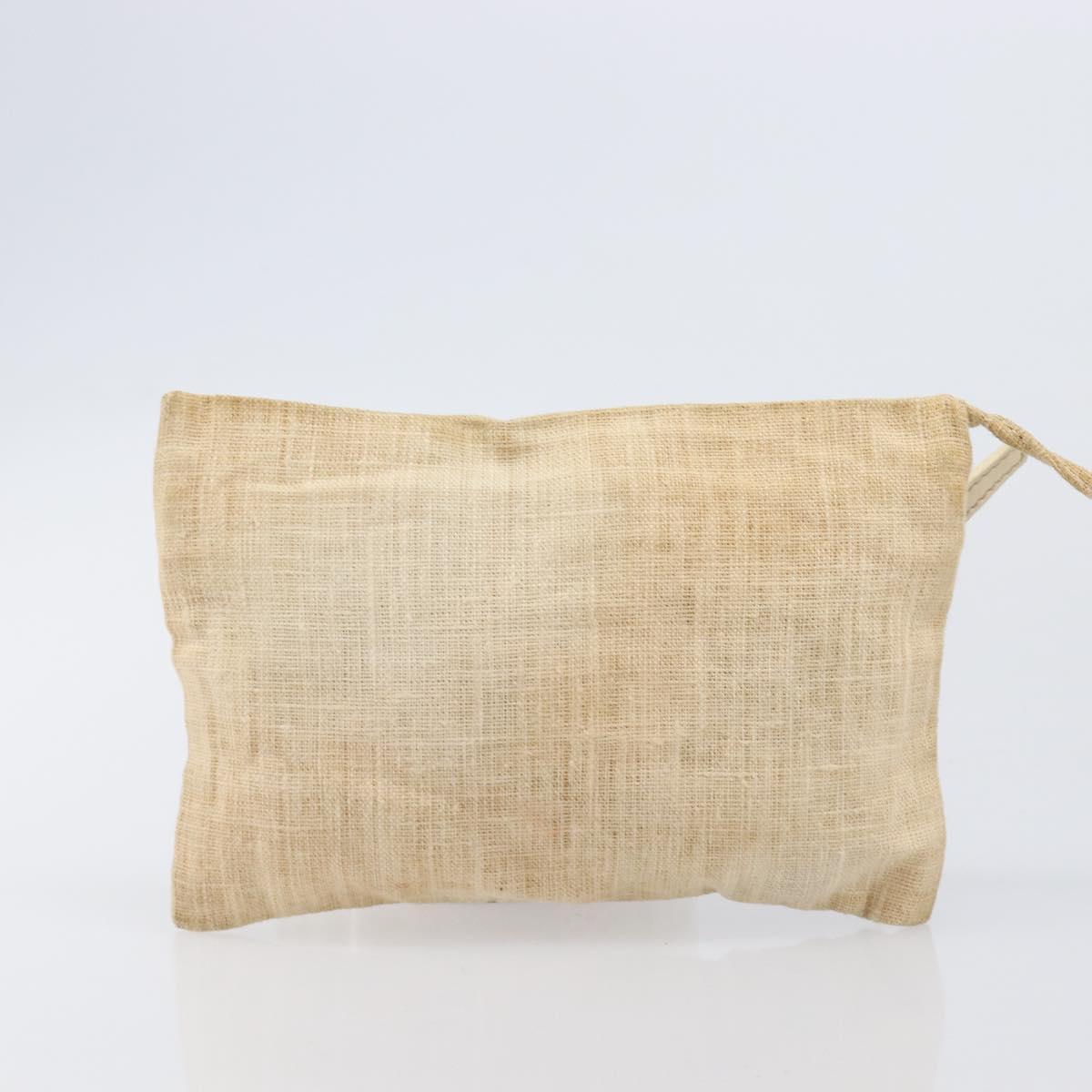 FENDI Zucca Canvas Hand Bag 2way Multicolor Gold Auth 204048A