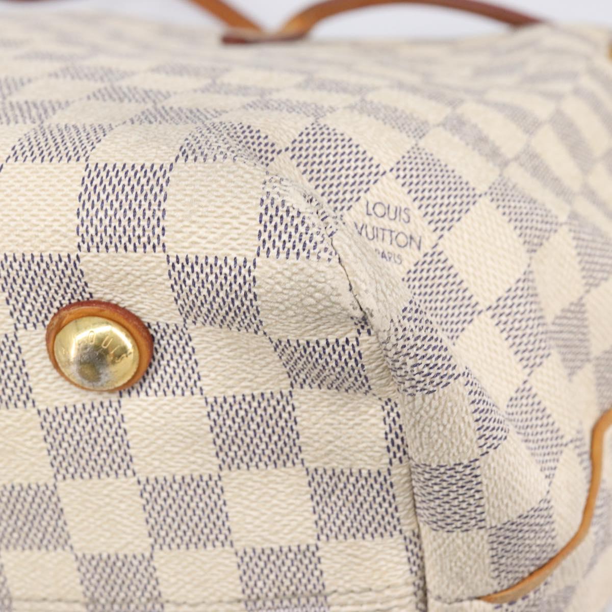 LOUIS VUITTON Damier Azur Cabas MM Shoulder Bag N41375 LV Auth 204051