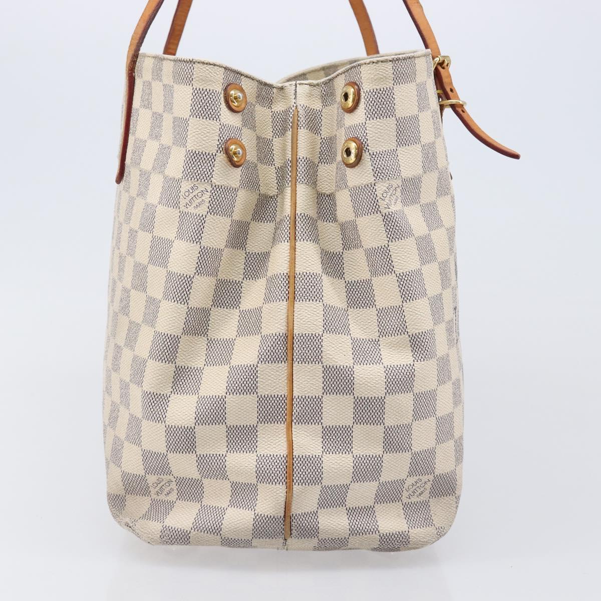 LOUIS VUITTON Damier Azur Cabas MM Shoulder Bag N41375 LV Auth 204051