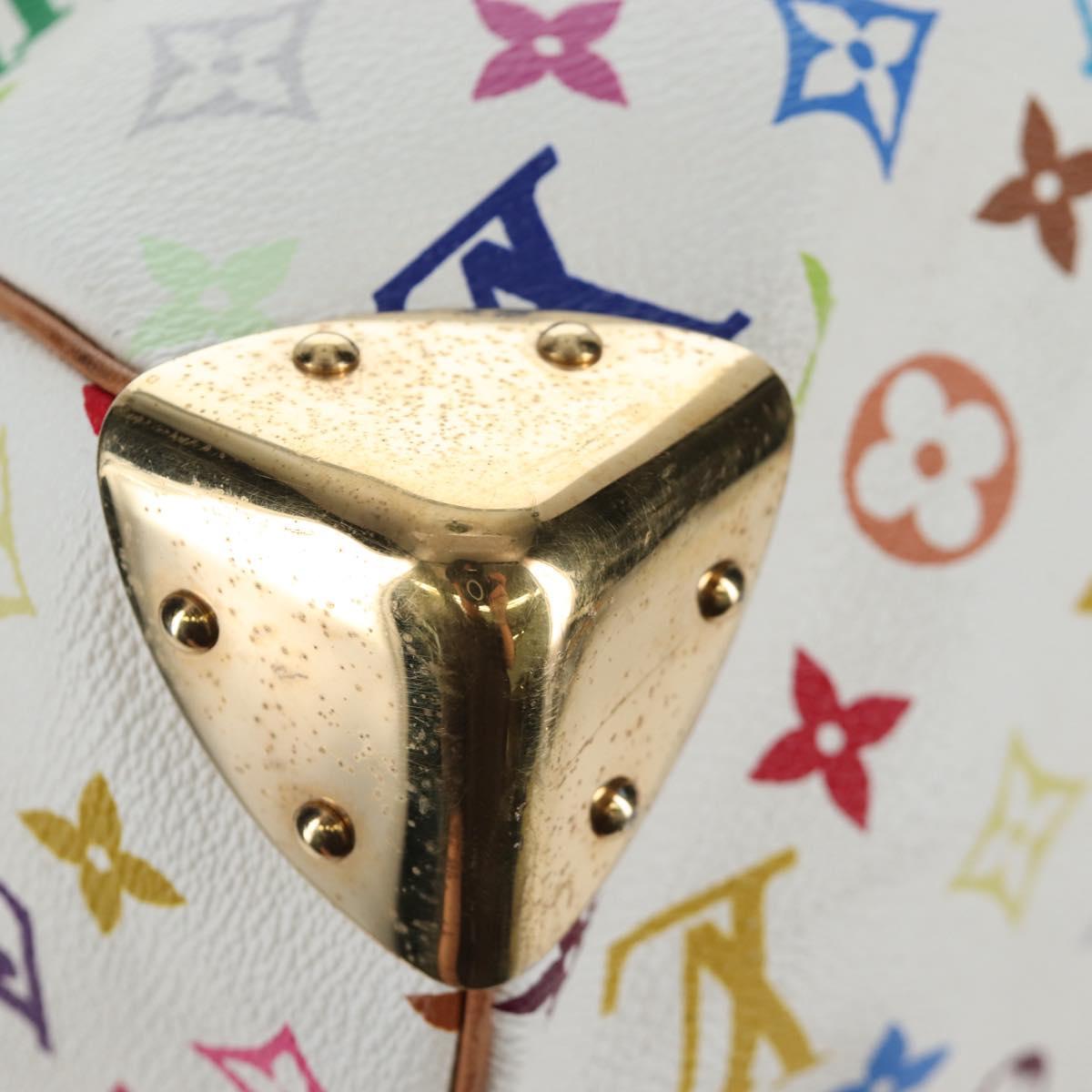 LOUIS VUITTON Monogram Multicolor Keepall 45 Bag White M92641 LV Auth 204053V