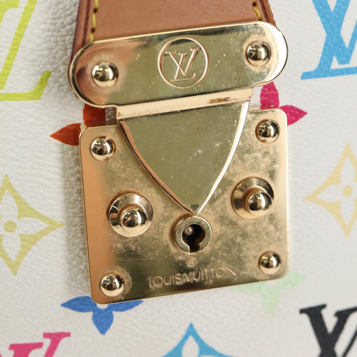 LOUIS VUITTON Monogram Multicolor Keepall 45 Bag White M92641 LV Auth 204053V