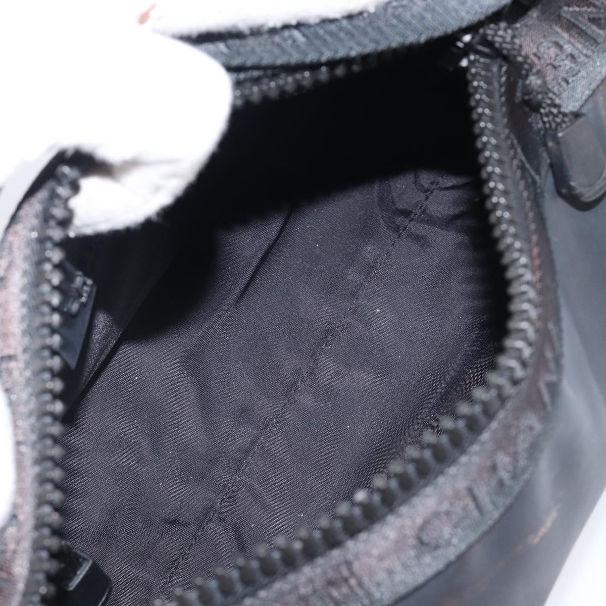 CHANEL Sports Line Shoulder Bag PVC Black CC Auth 204054