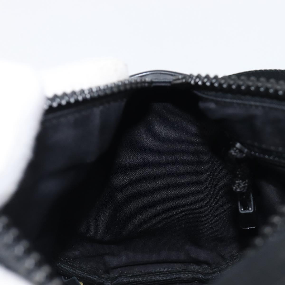 CHANEL Sports Line Shoulder Bag PVC Black CC Auth 204054
