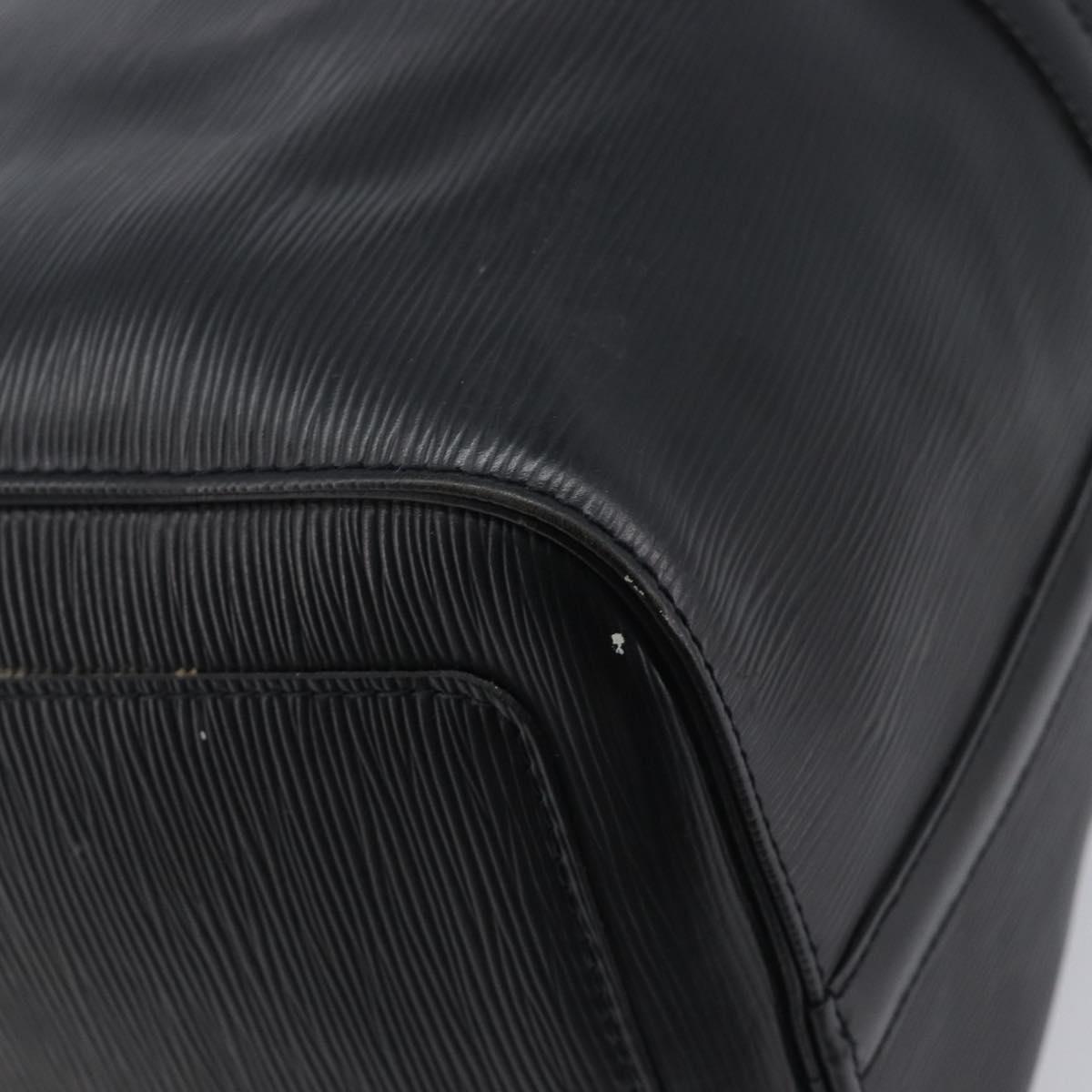LOUIS VUITTON Epi Keepall 45 Boston Bag Black M42972 LV Auth 204059A