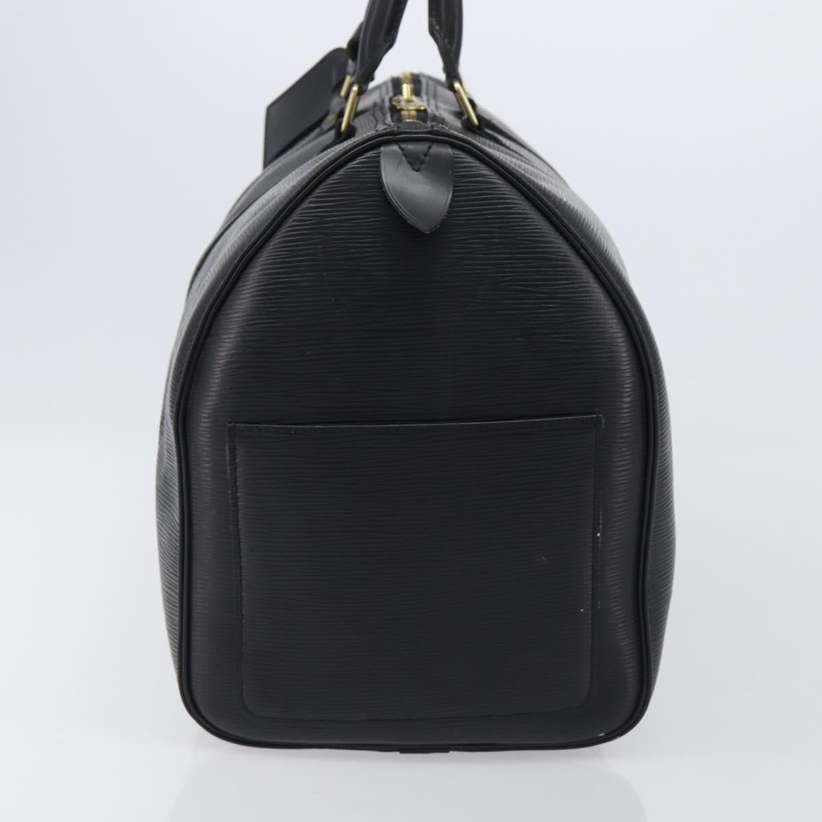 LOUIS VUITTON Epi Keepall 45 Boston Bag Black M42972 LV Auth 204059A