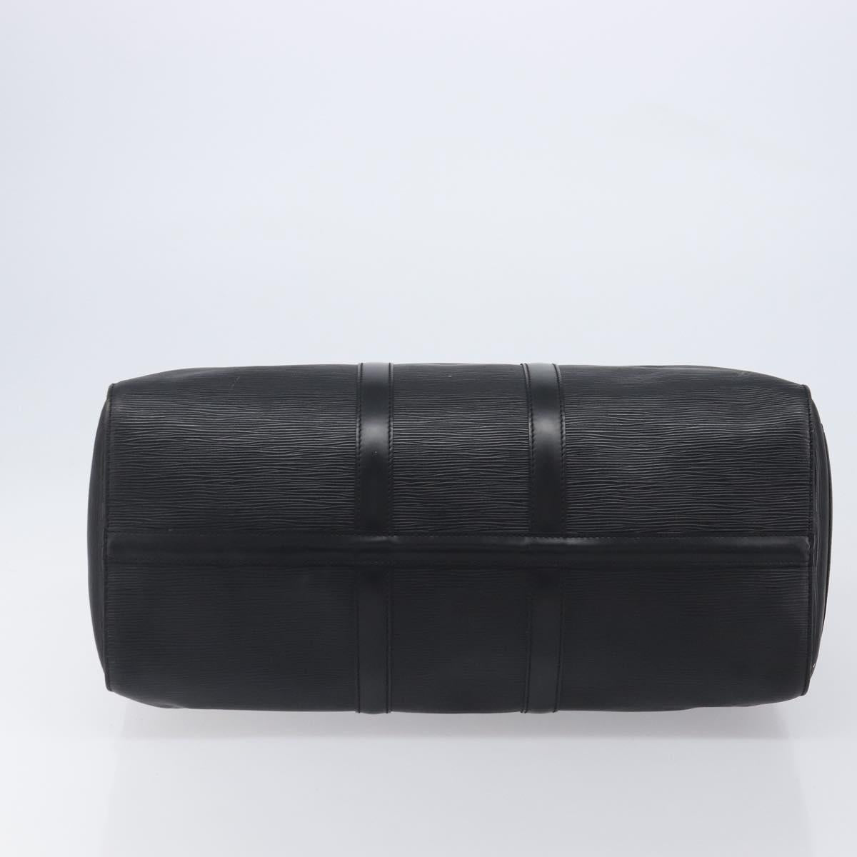 LOUIS VUITTON Epi Keepall 45 Boston Bag Black M42972 LV Auth 204059A