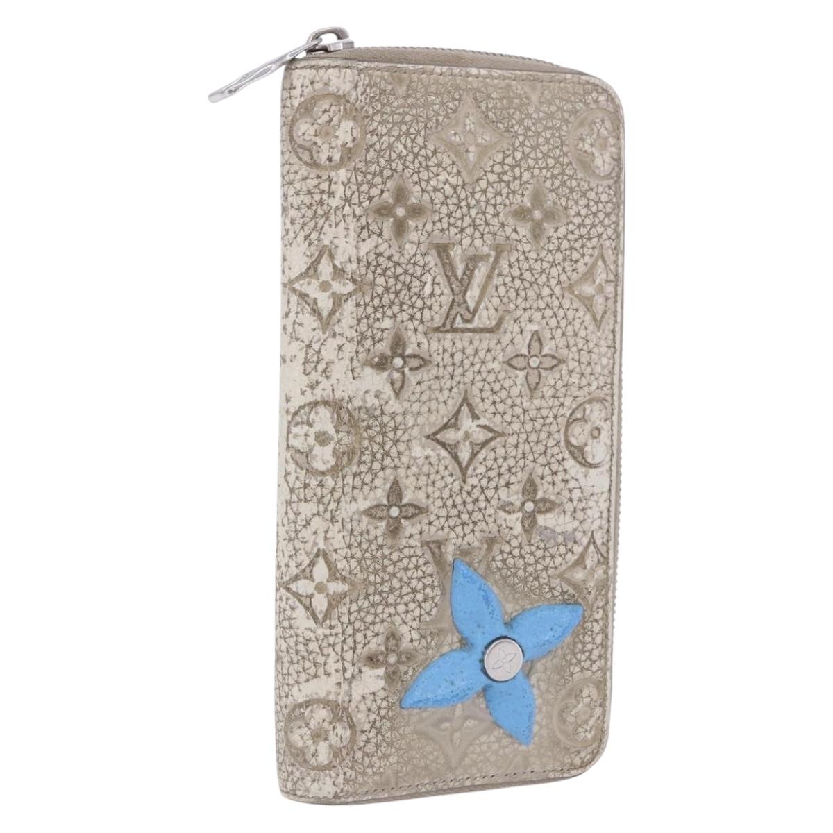 LOUIS VUITTON Taurillon Clemence Climbing Zippy Wallet Vertical Auth 204062