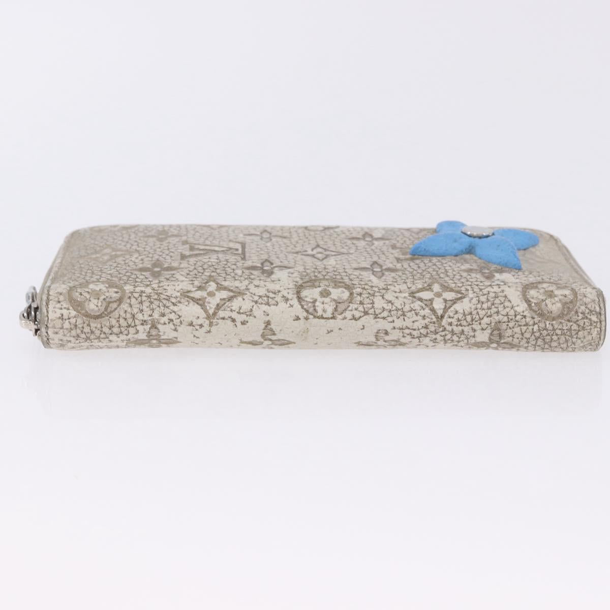 LOUIS VUITTON Taurillon Clemence Climbing Zippy Wallet Vertical Auth 204062