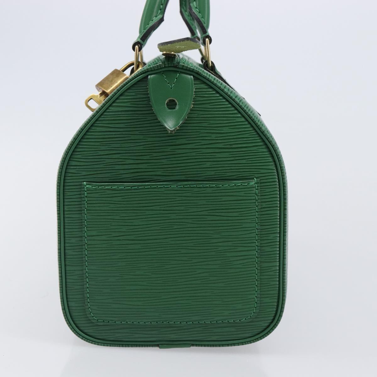 LOUIS VUITTON Epi Speedy 25 Hand Bag Borneo Green M43014 LV Auth 204078V