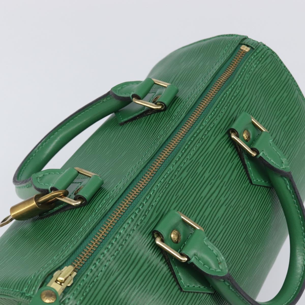 LOUIS VUITTON Epi Speedy 25 Hand Bag Borneo Green M43014 LV Auth 204078V