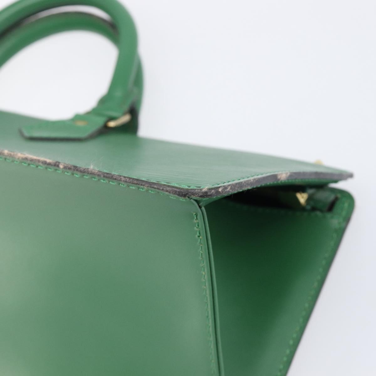 LOUIS VUITTON Epi Sac Triangle Hand Bag Green M52094 LV Auth 204080