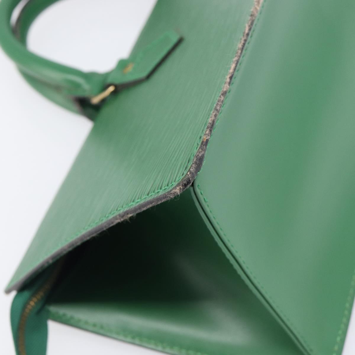 LOUIS VUITTON Epi Sac Triangle Hand Bag Green M52094 LV Auth 204080