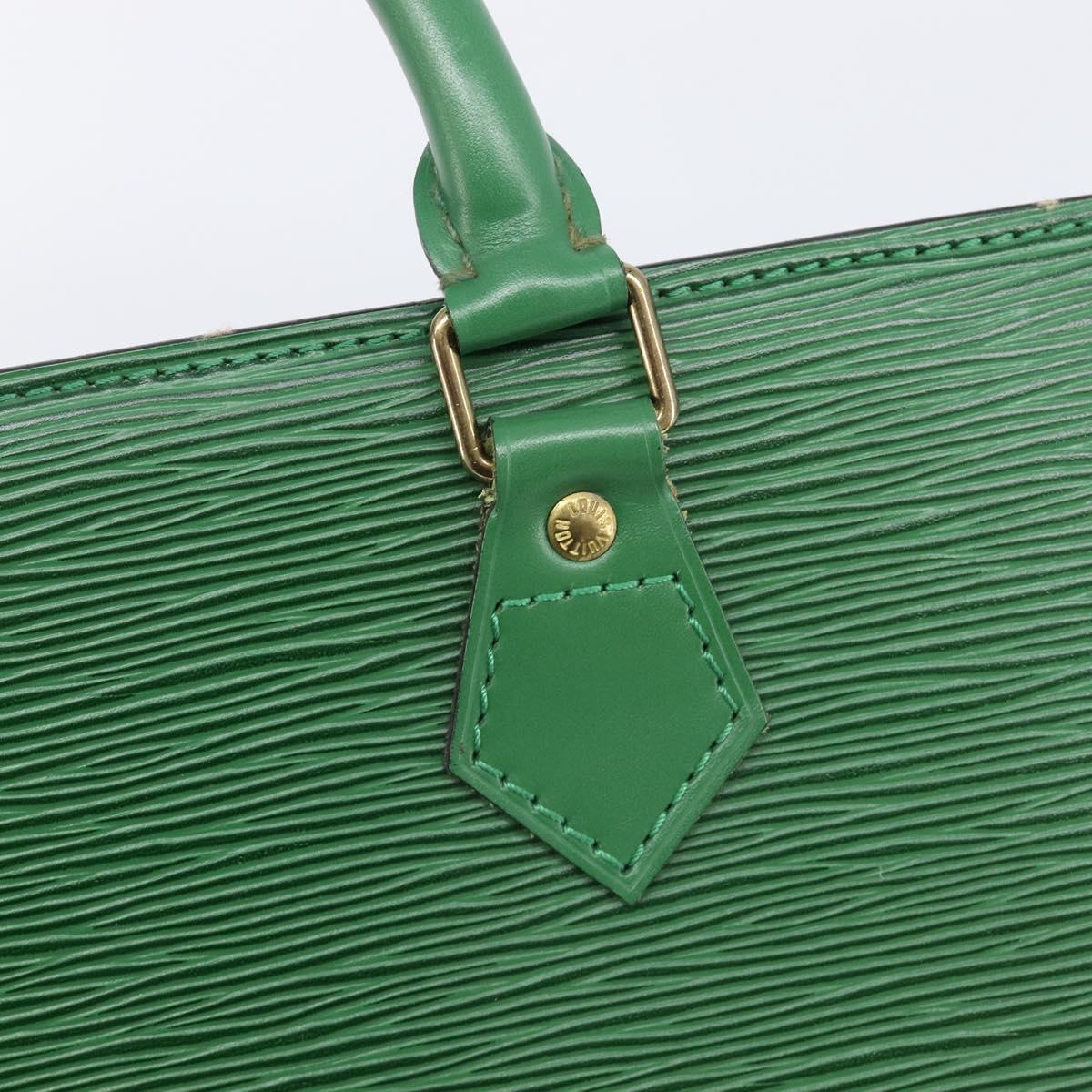 LOUIS VUITTON Epi Sac Triangle Hand Bag Green M52094 LV Auth 204080