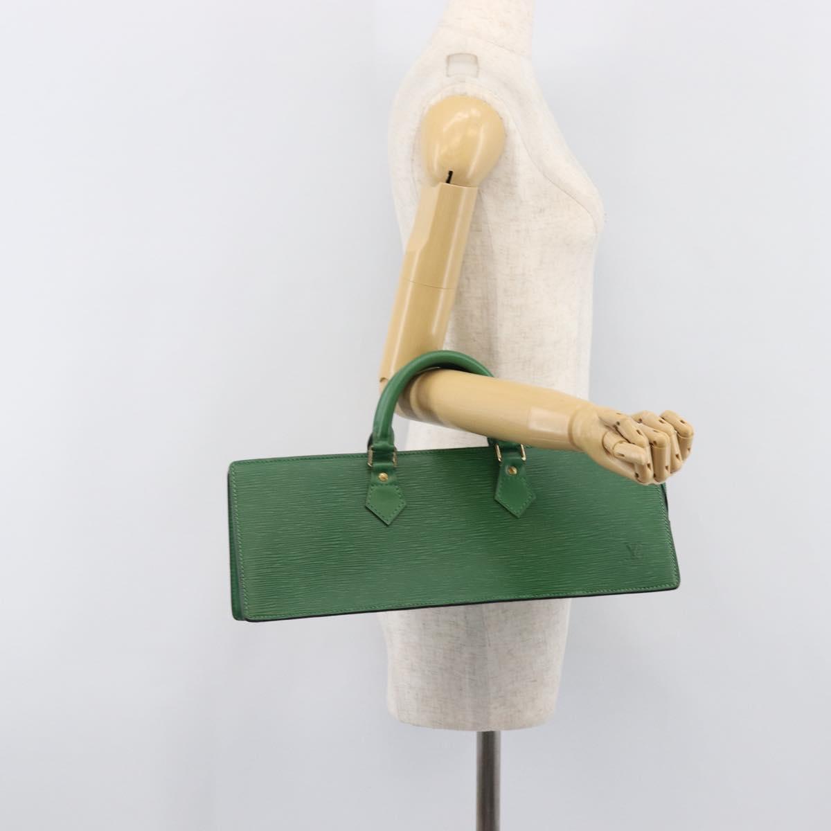 LOUIS VUITTON Epi Sac Triangle Hand Bag Green M52094 LV Auth 204080