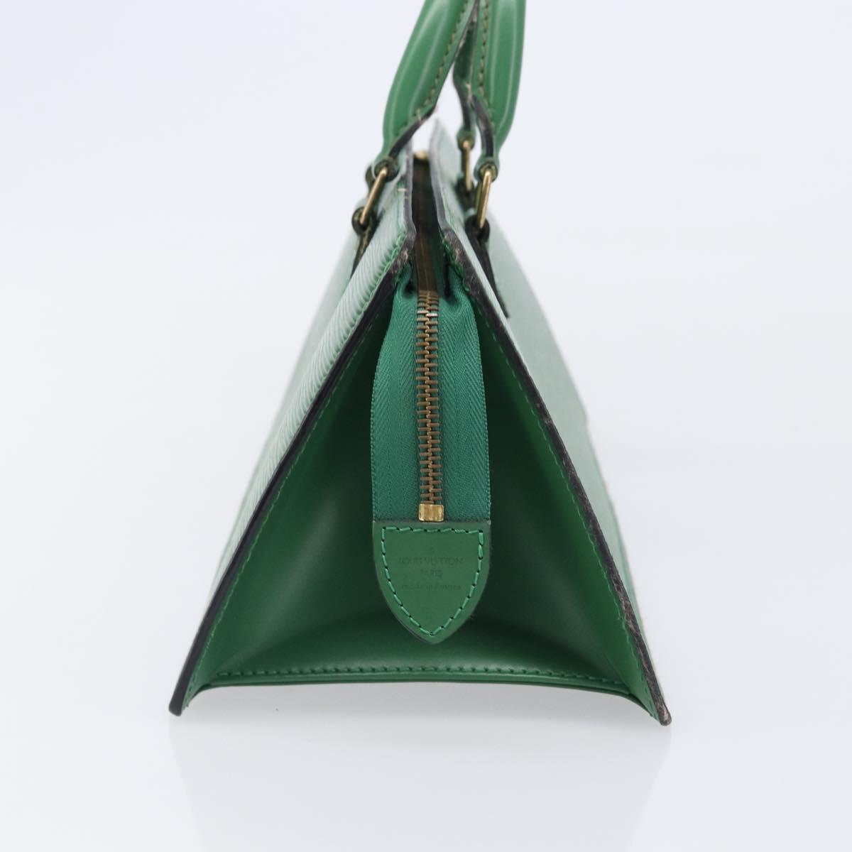LOUIS VUITTON Epi Sac Triangle Hand Bag Green M52094 LV Auth 204080