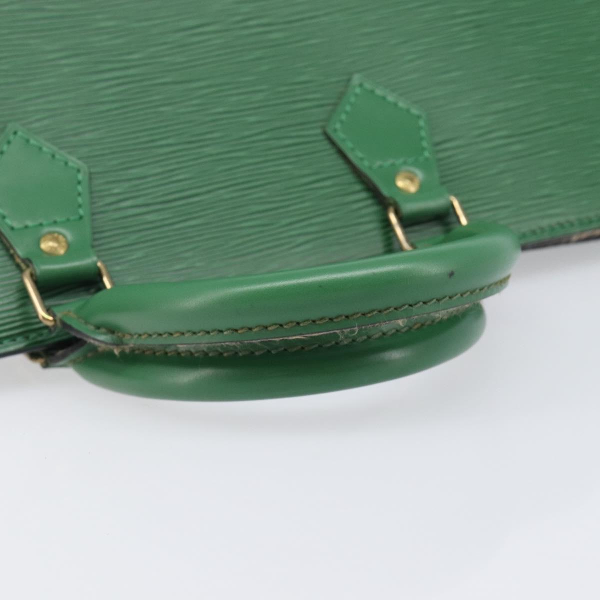 LOUIS VUITTON Epi Sac Triangle Hand Bag Green M52094 LV Auth 204080