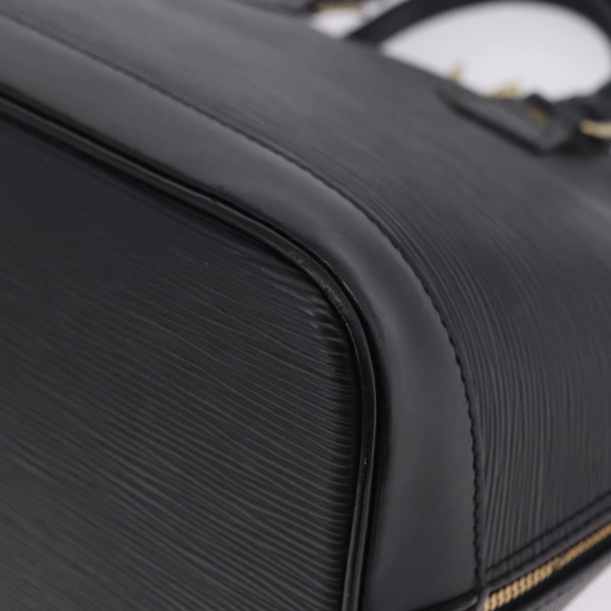 LOUIS VUITTON Epi Alma Hand Bag Noir Black M52142 LV Auth 204082V